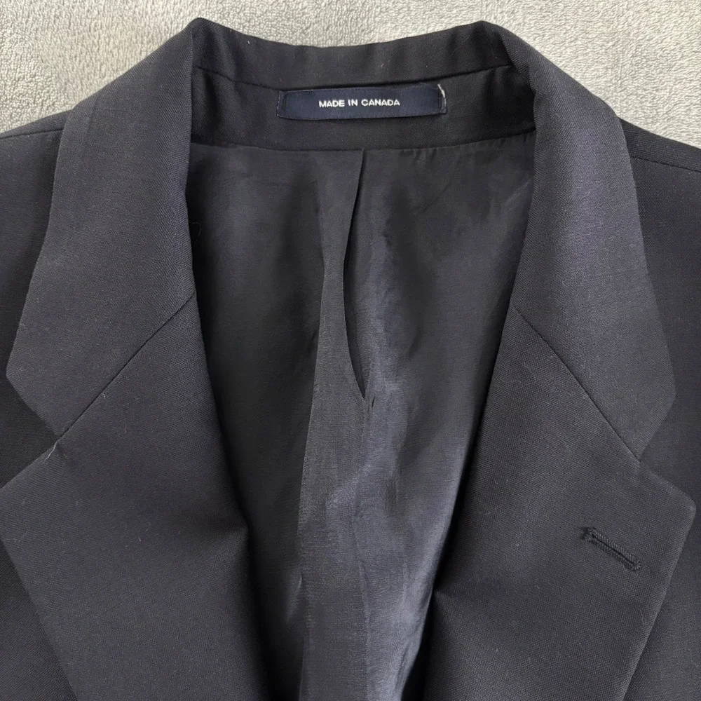Ralph Lauren Navy Blue Blazer Gold Buttons Two Button Menswear Classic Style 46L